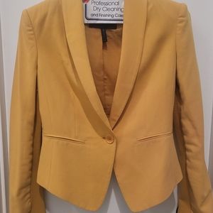 BCBG Yellow Mustard Blazer